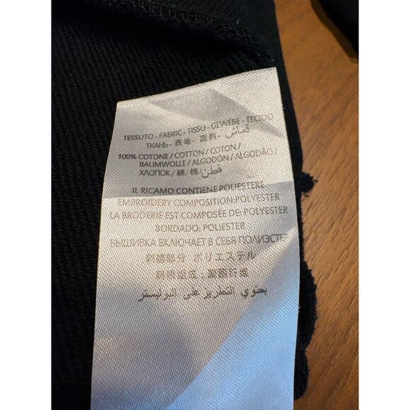 Gucci Angry Cat Compass Hoodie Embroidered Black Cotton Size Medium M - Picture 10 of 13